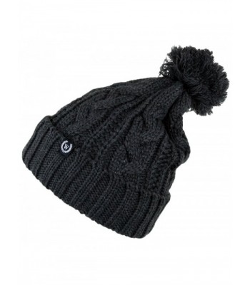 Womens Winter Oversize Knitted Charcoal in Women's Skullies & Beanies