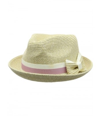 Betmar Women's Joanne Straw Fedora - Natural - CH11VZAYPY7