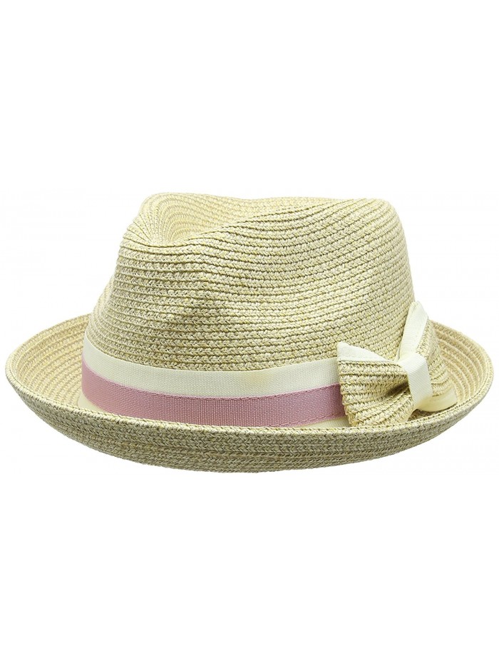 Betmar Women's Joanne Straw Fedora - Natural - CH11VZAYPY7