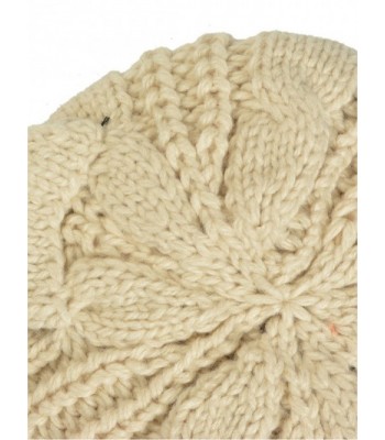 Persun Womens Beige Thick Beanie