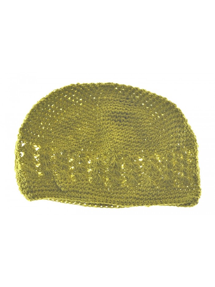 MM Kufi Hat Crochet Cap Beanie Mustard - CP110GF4SOP