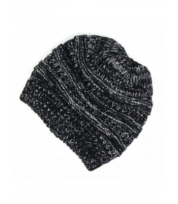 Ponytail Beanies Slouchy Crochet Skullies