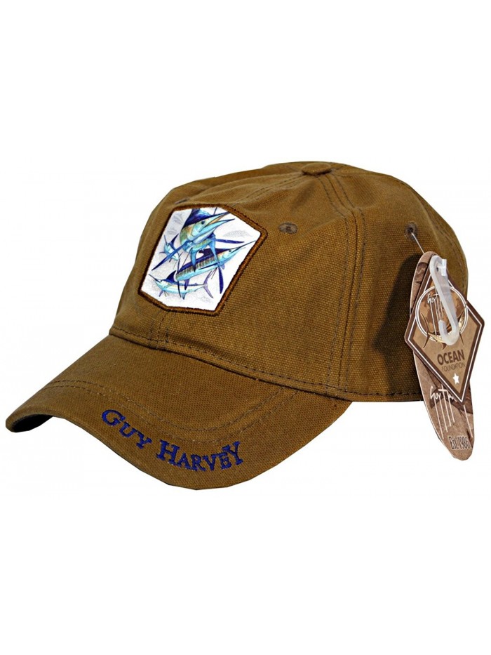 Guy Harvey Blue Marlin Fitted Baseball Hat - CF120XY4A8L