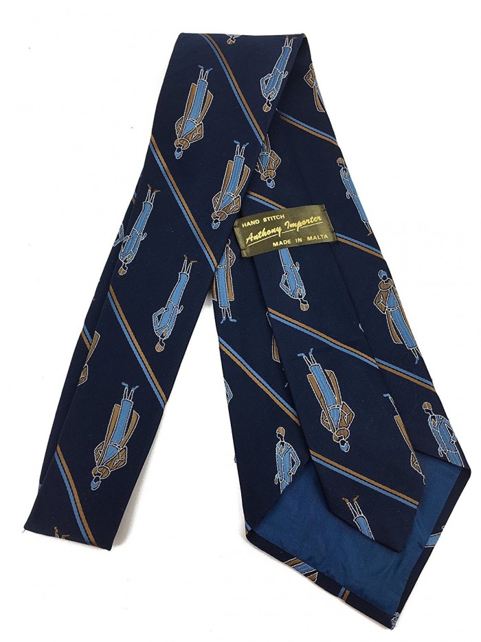 Lady Art Deco Vintage Tie - Jacquard Weave Wide Kipper Necktie Stripe ...