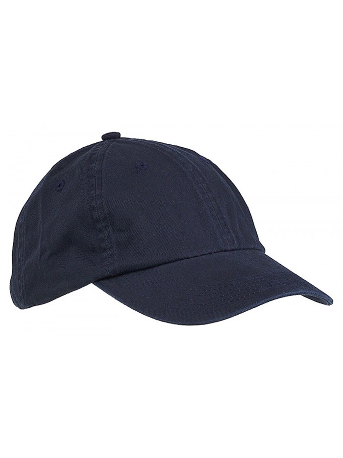 Big Accessories BX005 6-Panel Washed Twill Low-Profile Cap - Navy - CE11401JSHN