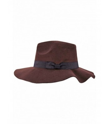 Brown Pinch Wide Brim Floppy