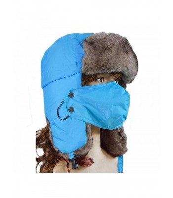 Binmer(TM)Unisex Russian Style Winter Ear Flap Hat Waterproof Thicken Warm Snow Cap - Blue - C2129KVXDT1