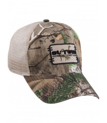 Ol' Tom Square Logo Mesh Back Cap Realtree Xtra Green - C311JN4Q7YJ