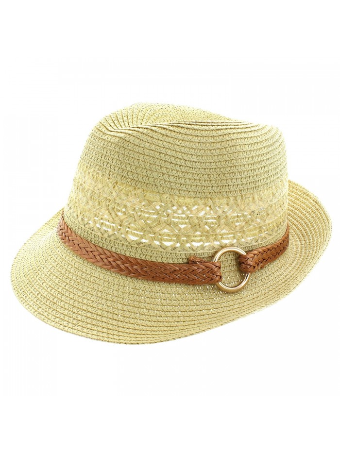 Faddism Fashion Fedora Hat in Tan - CU11MNE3FZF