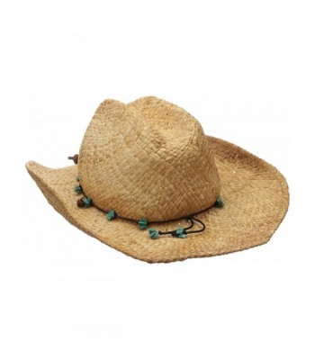 Scala Women's Straw Cowboy Hat - Tea - CD115VMIW3B