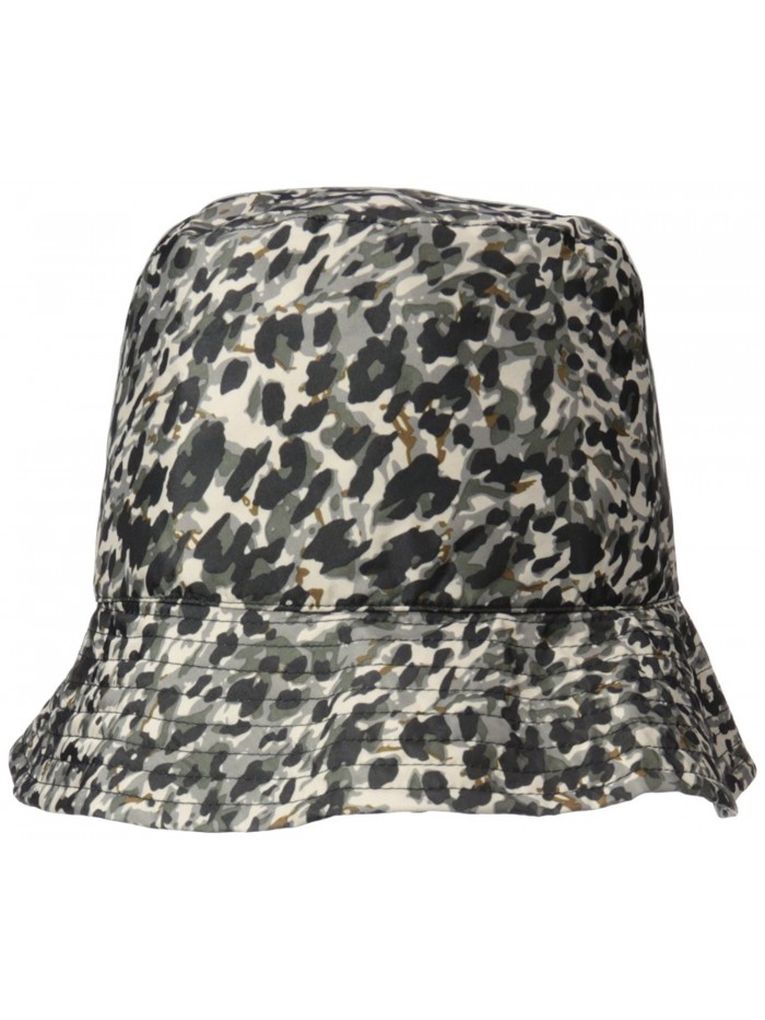 Nine West Women's Nylon Bucket Rain Hat - Animal - CJ12F8E415J