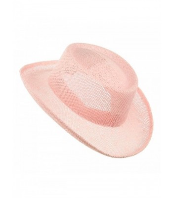 SS Sophia Gambler Straw Hats Pink