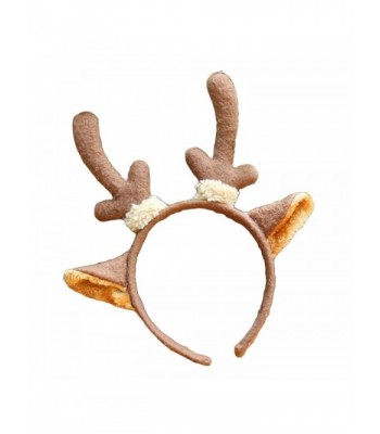 Butterfly Iron Christmas Hat Giraffe Deer Ear Headband Adults Kids Xmas Hair Hoop - Deer Ear - C61875ADC9G