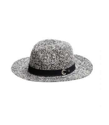 YUUVE Women's Wool Felt Wide Brim Fedora Hat Strap Caps Winter Panama Hat - Grey - CS186L5TC0Z