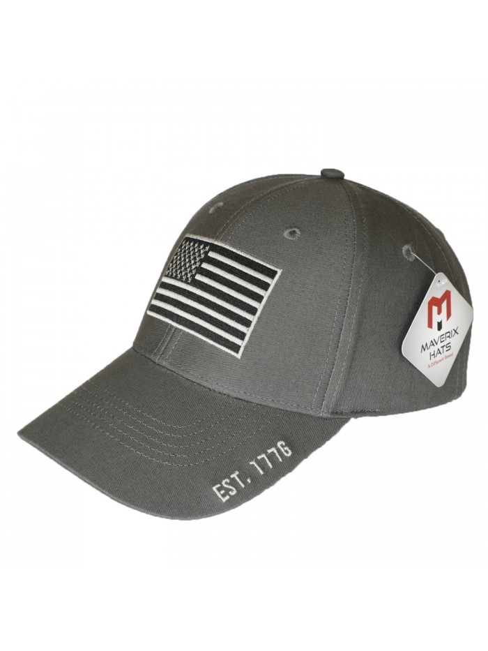 Maverix American Flag Hat - Great Fit- High Quality- Amazing Details - Dark Gray - CX184DMN990