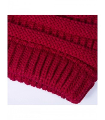 Amandir Womens Ponytail Beanie Stretch in Women's Skullies & Beanies