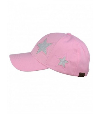 C C Glitter Adjustable Precurved Baseball in Women's Baseball Caps