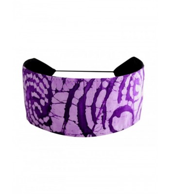 Lavender and Lilac Swirls Batik- Stunning Purple Headband By Bargain Headbands - CC114CMCBJH