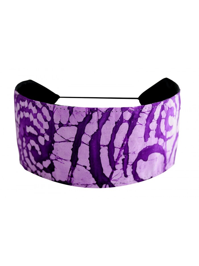 Lavender and Lilac Swirls Batik- Stunning Purple Headband By Bargain Headbands - CC114CMCBJH