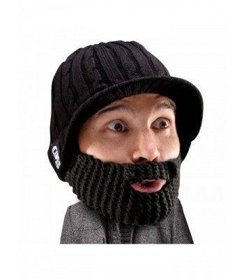 Beard Head - The Original Stubble Rider Knit Beard Beanie - Black - CB11DF1EOPF