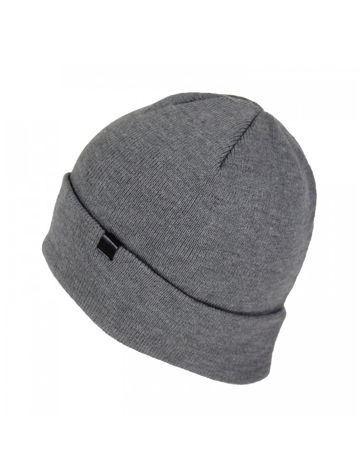 Classic Ribbed Knit Beanie Hat With Stretch Cuff- Converts To Winter ...