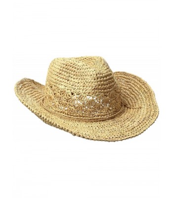 Roxy Juniors Cantina Raffia Straw Fedora - Natural - C212E6PF07T