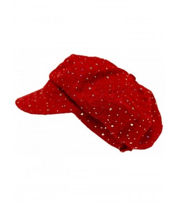 Sparkle Glitter Newsboy / Red - CU112RT283B