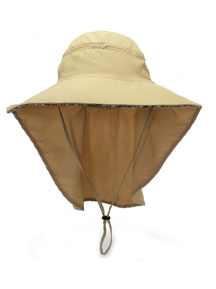 YOYEAH Outdoor UPF 50+ boonie Hat Sun Hat Fishing Hats - Khaki-2 - CE186EYHHL4