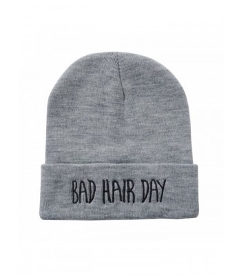 AStorePlus Fashion Embroidered Weirdo Beanie - Grey & Black - CY17YX5LR4R