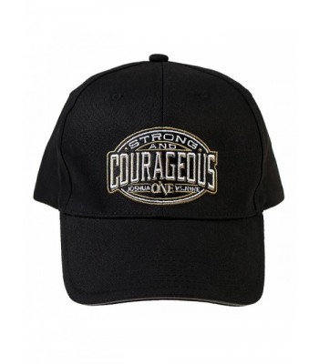 Be Strong and Courageous Collection Adjustable Twill Baseball Cap - Joshua 1:9 (Structured) - C512KQPY37V