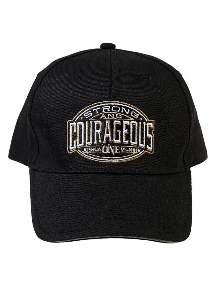 Be Strong and Courageous Collection Adjustable Twill Baseball Cap - Joshua 1:9 (Structured) - C512KQPY37V