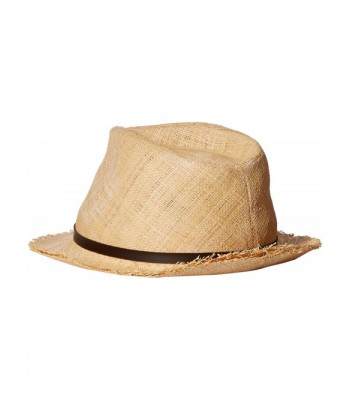 Scala Womens Raffia Fedora Natural